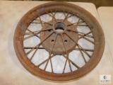 Vintage Metal Spoked Tire Rim / Wheel