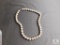 Large sterling hollow bead necklace approx. 25'' long and 3/4
