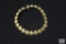 10K Gold diamond cut Seashell Bracelet 7.5