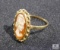 Ladies Cameo Ring in what appears to be gold
