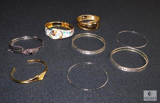 Assorted costume bangle bracelets