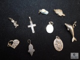 Lot of Sterling charms and pendants