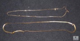 14k yellow gold chains scrap lot (kinks and knots)