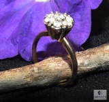 14K Gold Diamond Ring approximately size 5-7/8