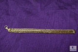 14K Gold Thick Chain Bracelet 7