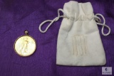 1-ounce $50 Gold Walking Liberty Coin Pendant Charm
