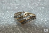 10K Gold and Diamond accented Ladies Ring
