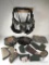 Lot New Hunting Gear Mossy Oak Vest, 3 Turkey Pack Belts, 2 Therm-A-Seats, & 10 Pistol Cases