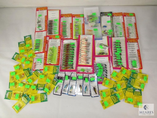 HUGE lot New Fishing bait lures - Little Guppy, Road Runner Willow Blade, Rebel, +