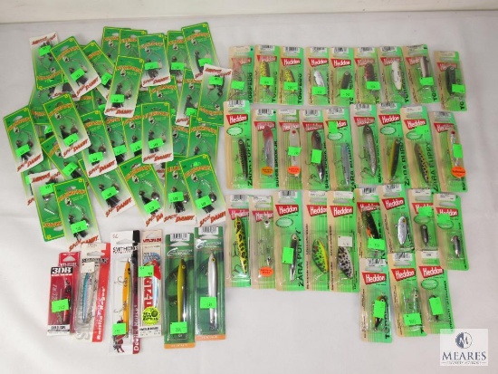 Lot New Fishing Lures 35 Spin Daddy Baits & 39 Heddon & Smithwick Crankbaits various styles