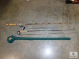 Lot of Fly rod, reel, Rod , Putter