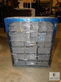 Metal Storage Parts Bin Container w/ Plastic Drawers Includes Screws, Bolts, Nuts, etc