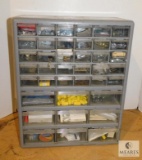 Parts Bin Organizer 39 Drawer with Contents LOTS Hardware & Fasteners