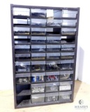 Parts Bin Organizer 40 Drawer with Contents LOTS Hardware & Fasteners