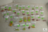 Large lot of Fishing Jig baits, bobber stoppers, Crappie Jig baits