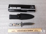 New Falcon Tactical / Hunting Knife Stainless Straight Edge Blade 4.5