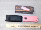 New Survivor Self Defense Multi Function Stun Gun w/ Flashlight, Charger, & Holster