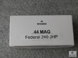 50 Rounds Federal 44 Mag Ammunition 240 JHP Bullets