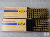 80 Rounds Winchester Ranger 9mm Luger Ammunition 124 Grain FMJ Bullets