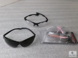 Lot Safety Glasses Eye protection NRA clear, Winchester Pink & Clear, & Radians Green Shade