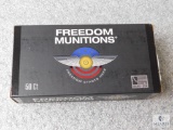 50 Rounds Freedom Munitions 9mm Luger 115 Grain Ammunition Bullets