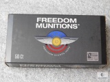 50 Rounds Freedom Ammunition 9mm Luger 115 Grain RN Bullets