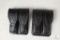 2 new leather double mag pouches fits Beretta 92, 96 Ruger P95 and similar staggered mags