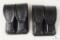 2 new leather double mag pouches for staggered mags like Beretta 92, 96 Ruger P95