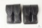 2 new leather double mag pouches for staggered mag like Beretta 92,96 Ruger P95