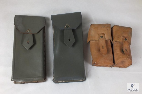 Assortment of military ammo pouches