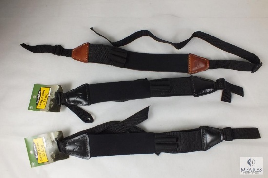 2 new Remington Neoprene rifle slings with shell loops and one Hunter rifle sling