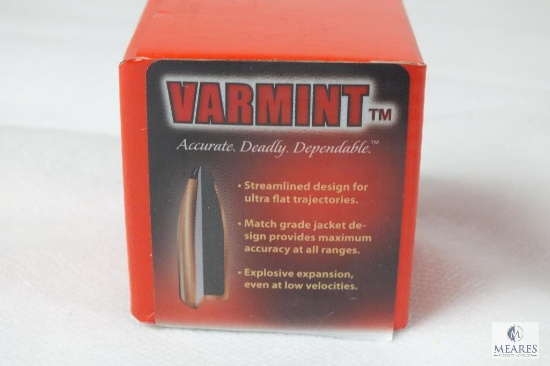 Approximately 75 Count Hornady 22 Caliber bullets 55 grain sp