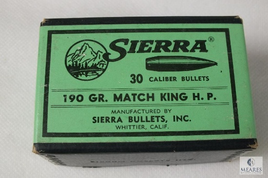 100 Count Sierra 30 Caliber bullets 190 Grain matchking hollow point