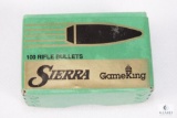 100 Count Sierra 22 caliber bullets 55 grain hollow point boat tail