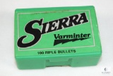 100 Count Sierra 7mm .284 diameter bullets 100 grain hollow point