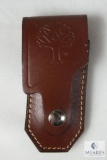 Leather Boker brand knife case for folder