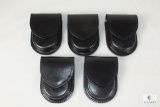 5 new leather handcuff cases