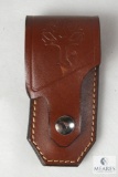 Leather Boker brand knife case for folder