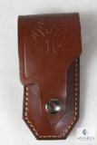 Leather Boker brand knife case for folder