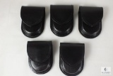 5 new leather handcuff cases