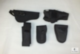 Assortment of holsters and cases