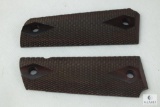 New Diamond Checkered wood grips for Colt 1911