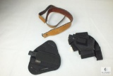 leather rifle sling , ankle holster 25 acp and pancake holster Colt 1911