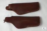 2 leather Hunter brand thumb break holsters fits Colt 1911 Commander and similar semi auto pistols