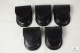 5 new leather handcuff cases