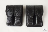 2 new leather double mag pouches for staggered mag like Beretta 92,96 Ruger P95