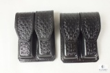 2 new leather double mag pouches for staggered mag like Beretta 92,96 Ruger P95