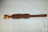 New Hunter leather padded rifle sling with deer motif adjustable length