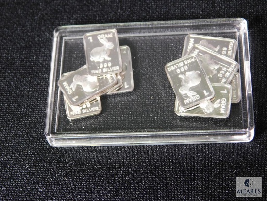 8 piece of 1 gram .999 Fine Silver