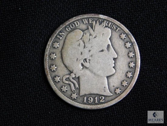 1912 Barber Silver Half Dollar